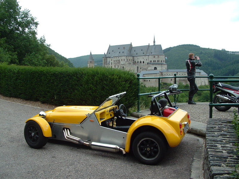 Sylva Striker, 1.6L 20V toyota 182PK - 495KG, At Vianden castle.