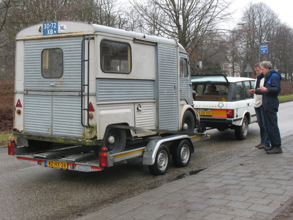 andere kant; nu rijdt ie zelf gelukkig