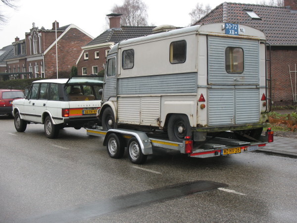 op de aanhanger, afgelopen woensdag
